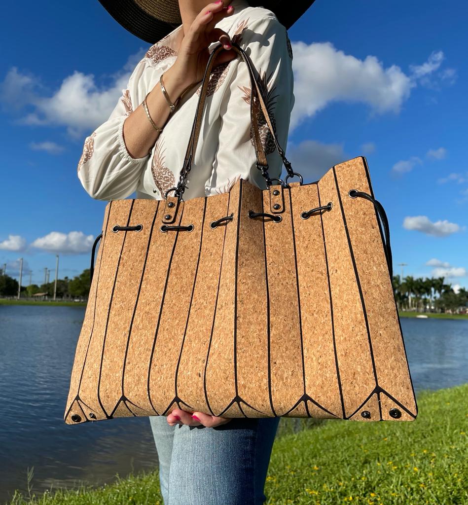 Unique Accordion Cork Bag