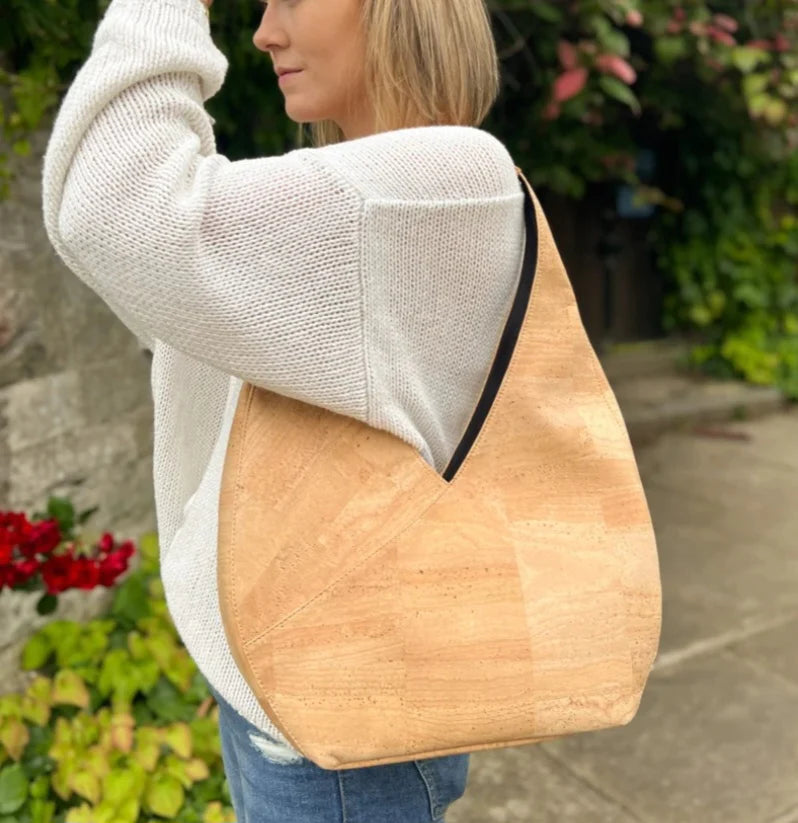 Handmade Cork Handbag Shoulder Bag Tote Purse Vegan Bag Eco Friendly gift